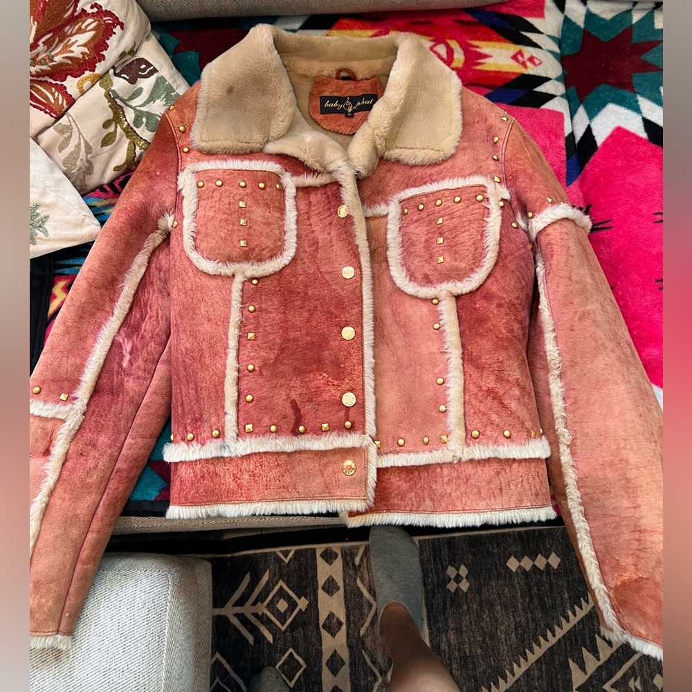 Vintage rare genuine leather Baby Phat jacket in good condition.